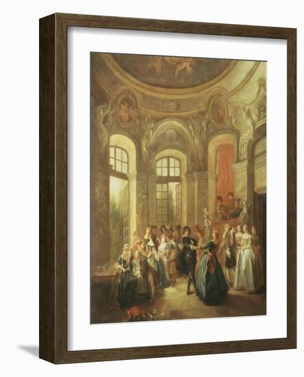 Fete Galante, Music and Dancing-Jean Baptiste Pater-Framed Giclee Print
