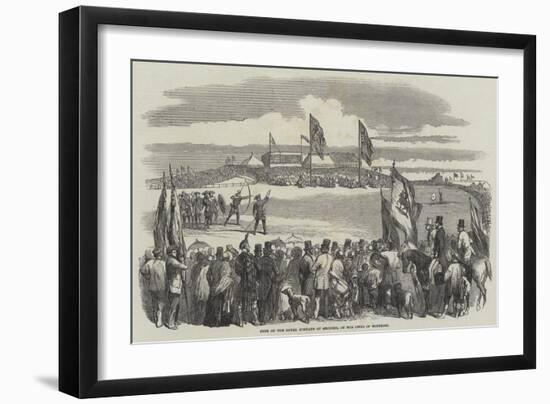 Fete of the Royal Company of Archers, on the Links of Montrose-null-Framed Premium Giclee Print