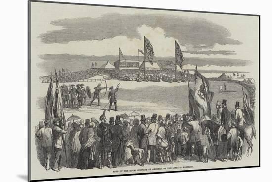 Fete of the Royal Company of Archers, on the Links of Montrose-null-Mounted Giclee Print