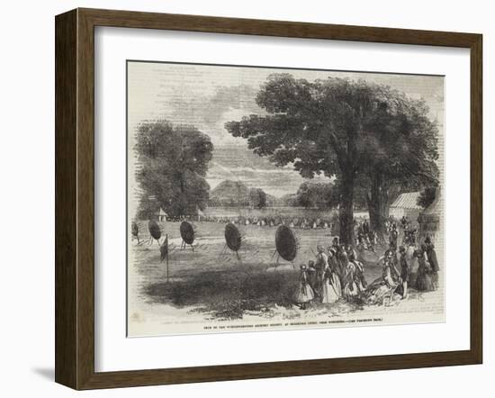 Fete of the Worcestershire Archery Society, at Sherridge Court, Near Worcester-null-Framed Giclee Print