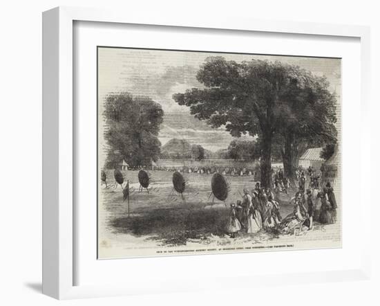 Fete of the Worcestershire Archery Society, at Sherridge Court, Near Worcester-null-Framed Giclee Print