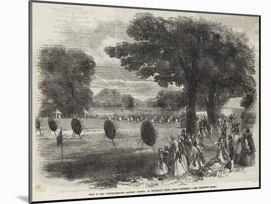 Fete of the Worcestershire Archery Society, at Sherridge Court, Near Worcester-null-Mounted Giclee Print