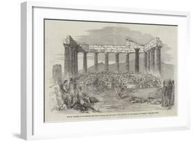 Fete to Officers of the English and French Forces-null-Framed Giclee Print