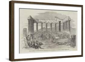 Fete to Officers of the English and French Forces-null-Framed Giclee Print