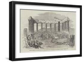 Fete to Officers of the English and French Forces-null-Framed Giclee Print