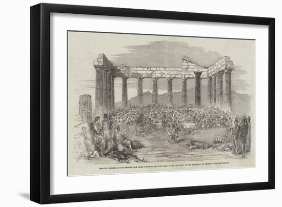 Fete to Officers of the English and French Forces-null-Framed Premium Giclee Print