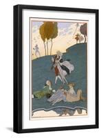 Fetes Galantes, Illustration for 'Fetes Galantes' by Paul Verlaine-Georges Barbier-Framed Giclee Print