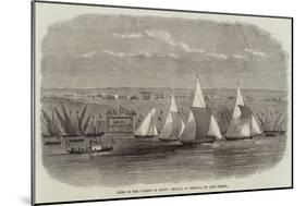 Fetes of the Viceroy of Egypt, Regatta at Ismailia, on Lake Timsah-null-Mounted Giclee Print