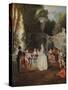 'Fetes Venitiennes', 1718-1719-Jean-Antoine Watteau-Stretched Canvas
