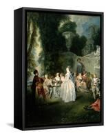 Fetes Venitiennes, 1718-19-Jean Antoine Watteau-Framed Stretched Canvas