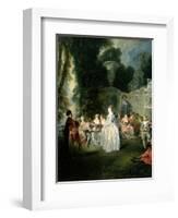 Fetes Venitiennes, 1718-19-Jean Antoine Watteau-Framed Giclee Print