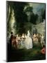 Fetes Venitiennes, 1718-19-Jean Antoine Watteau-Mounted Premium Giclee Print