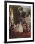 Fetes Venitiennes, c1718, (1938)-Jean-Antoine Watteau-Framed Giclee Print