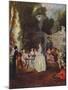 Fetes Venitiennes, c1718, (1938)-Jean-Antoine Watteau-Mounted Giclee Print