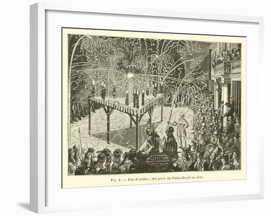 Feu D'Artifice, Tire Place Du Palais-Royal En 1644-null-Framed Giclee Print