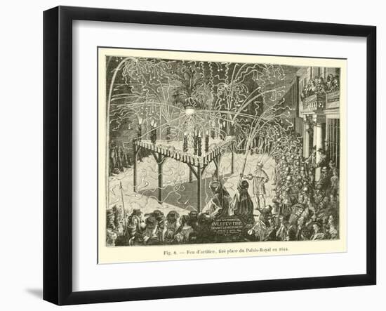 Feu D'Artifice, Tire Place Du Palais-Royal En 1644-null-Framed Giclee Print