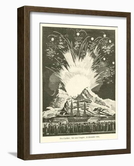 Feu D'Artifice, Tire Sous L'Empire, 16 Decembre 1804-null-Framed Giclee Print