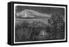 Feu Follet on Lake-null-Framed Stretched Canvas