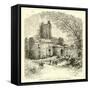 Feudal Castle in the Eleventh Century-null-Framed Stretched Canvas