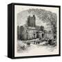 Feudal Castle in the Eleventh Century-null-Framed Stretched Canvas