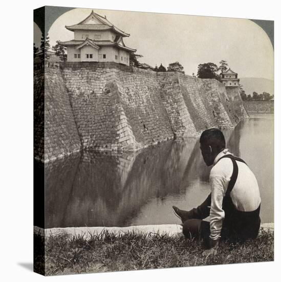 Feudal Castle of the Proud Shoguns, Osaka, Japan, 1904-Underwood & Underwood-Stretched Canvas