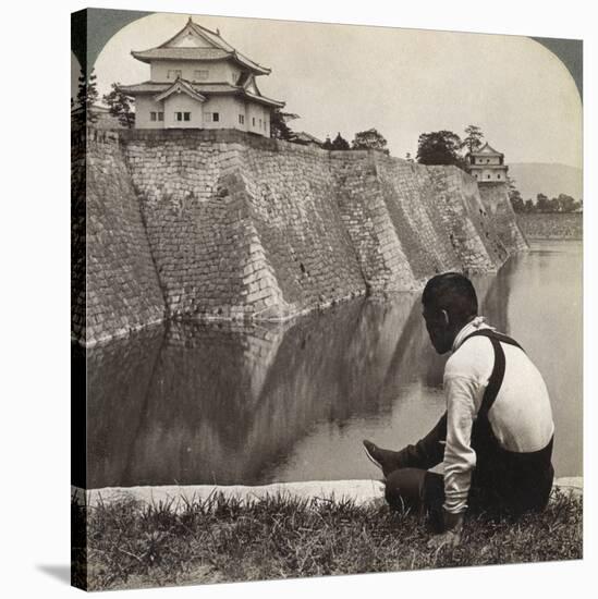 Feudal Castle of the Proud Shoguns, Osaka, Japan, 1904-Underwood & Underwood-Stretched Canvas