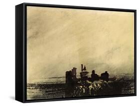 Feudal Ruins-Victor Hugo-Framed Stretched Canvas