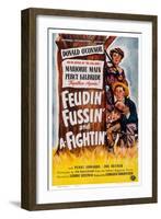 Feudin', Fussin' and A-Fightin', from Bottom: Donald O'Connor, Percy Kilbride, Marjorie Main, 1948-null-Framed Art Print