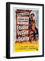 Feudin', Fussin' and A-Fightin', from Bottom: Donald O'Connor, Percy Kilbride, Marjorie Main, 1948-null-Framed Art Print