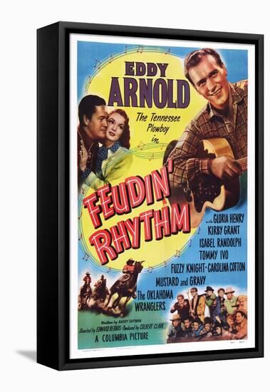 Feudin' Rhythm-null-Framed Stretched Canvas