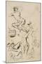 Feuille d'?des de nus-Francisco de Goya-Mounted Giclee Print