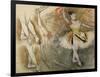 Feuille d'étude : danseuse au tambourin ou Danseuse espagnole-Edgar Degas-Framed Giclee Print