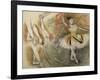 Feuille d'étude : danseuse au tambourin ou Danseuse espagnole-Edgar Degas-Framed Giclee Print