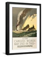 Few Careless Words May End in This-Norman Wilkinson-Framed Art Print