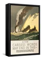 Few Careless Words May End in This-Norman Wilkinson-Framed Stretched Canvas