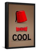 Fez and Bowtie Cool Poster-null-Framed Poster