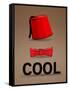 Fez and Bowtie Cool-null-Framed Stretched Canvas