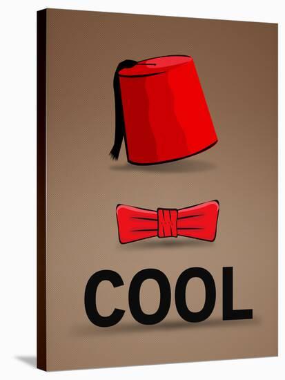 Fez and Bowtie Cool-null-Stretched Canvas