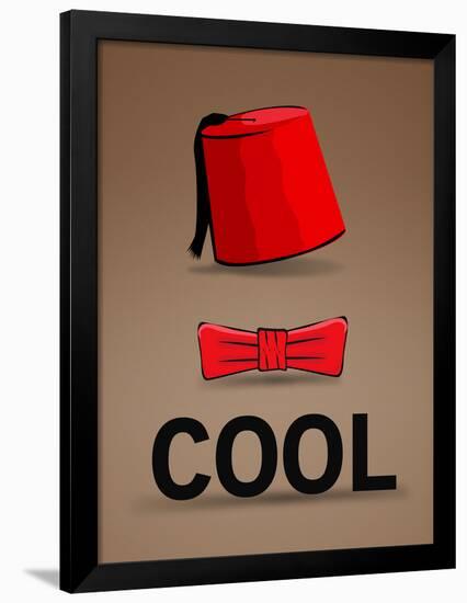 Fez and Bowtie Cool-null-Framed Poster