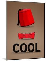 Fez and Bowtie Cool-null-Mounted Poster