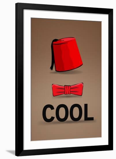 Fez and Bowtie Cool-null-Framed Art Print