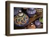 Fez, Morocco. Colorful pottery tagines, tajines-Jolly Sienda-Framed Photographic Print