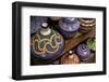 Fez, Morocco. Colorful pottery tagines, tajines-Jolly Sienda-Framed Photographic Print