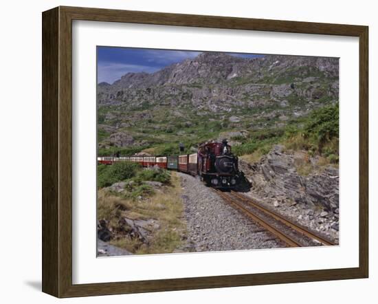 Ffestiniog Railway at Tanygrisiau-Nigel Blythe-Framed Photographic Print