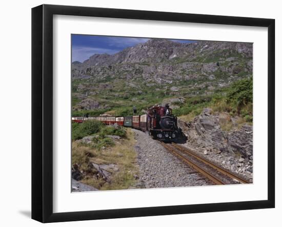 Ffestiniog Railway at Tanygrisiau-Nigel Blythe-Framed Photographic Print