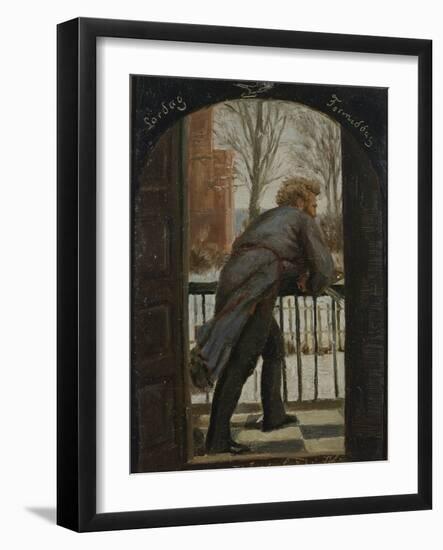 FH Pinx, 1872 oil on board-Fritz Thaulow-Framed Giclee Print