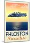 Fhloston Paradise Retro Travel Poster-null-Mounted Poster