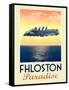 Fhloston Paradise Retro Travel Poster-null-Framed Stretched Canvas