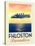 Fhloston Paradise Retro Travel Poster-null-Stretched Canvas