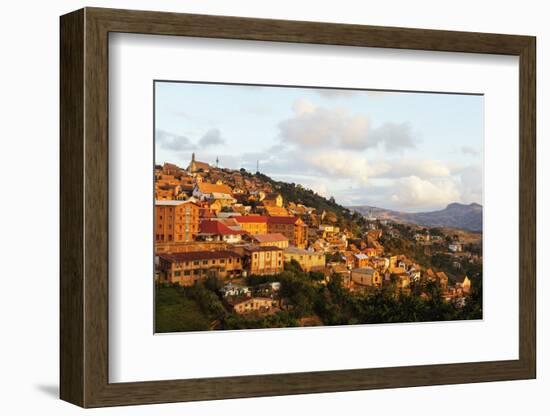 Fianarantsoa Haute Ville in the afternoon, central area, Madagascar, Africa-Christian Kober-Framed Photographic Print